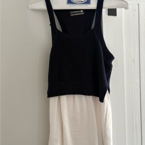 Anthropologie Navy Blue Knit Top